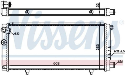 63729A Радиатор двигателя