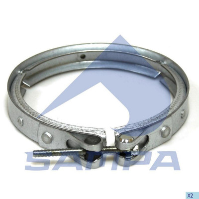 SA 060220 Хомут ТКР глушителя клиновой D=120 mm