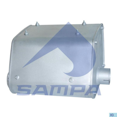SA 021184 Глушитель основной MAN F2000 Euro 2/3