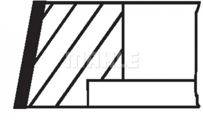 001RS001360N0  Комплект поршневых колец на 1 цил. — 1