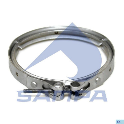 SA 040458 Хомут трубы глушителя D=129