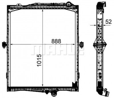 CR2095000P Радиатор основной