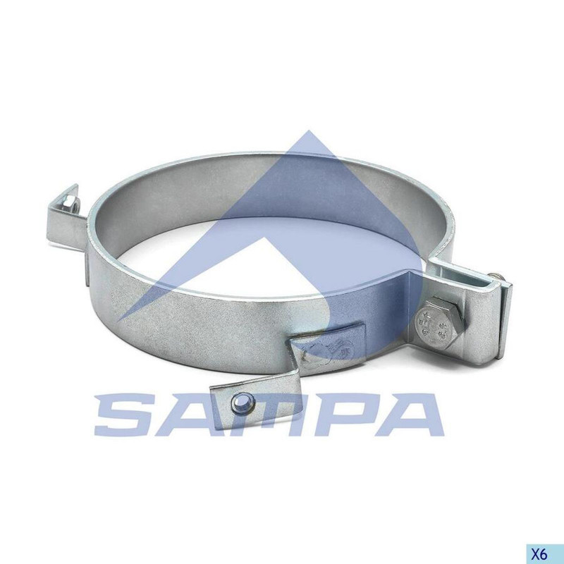 100174 Хомут трубы глушителя с кронштейном d=130 — 1