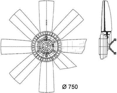CFF429000P Вентилятор с вязкостной муфтой