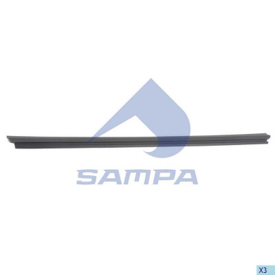 18400118 Нижний уплотнитель стекла