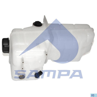 SA 041423 Бачок расширительный 444*233*279 10,5 л Scania 4 c