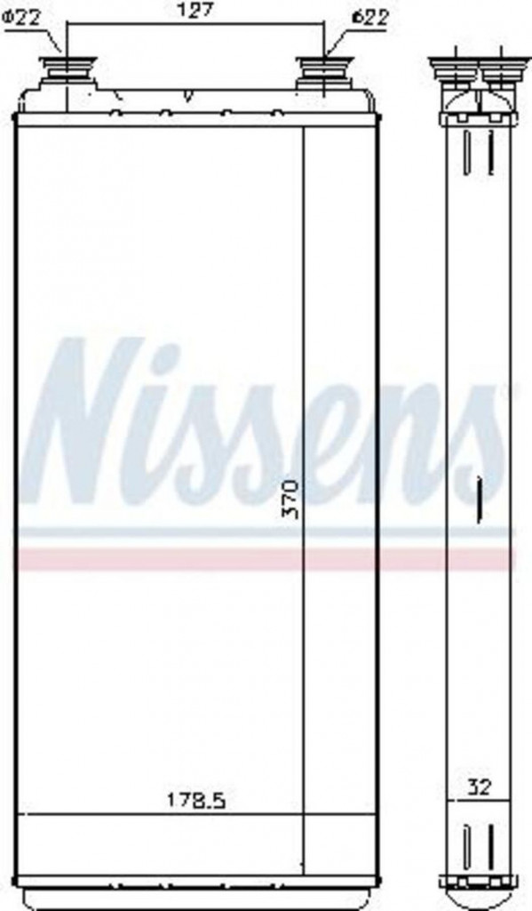 71891 Радиатор отопителя — 2