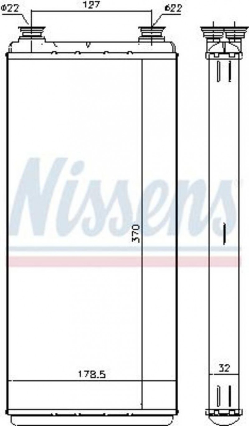 71891 Радиатор отопителя — 2