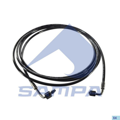 SA 041041 Шланг подъема кабины L=4145 Scania 4/P/R/T