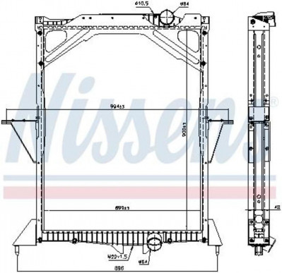 65466A Радиатор водяной