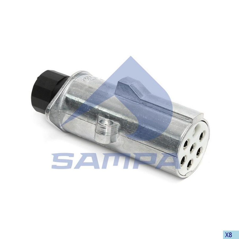 095014 Вилка электрическая 6 отверстий+1 штырь — 1