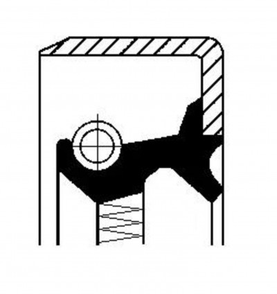 01026337B Сальник вала 70*85*8