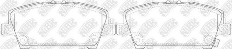 PN8866 Колодки дисковые передние Honda Civic 1.3/1.4/1.8i/2.2CDTi 06 — 1