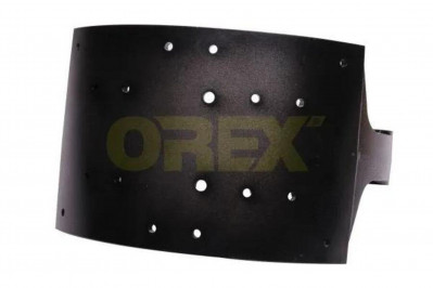 OR142064 Колодка тормозная чугун. 410*220 с рол.