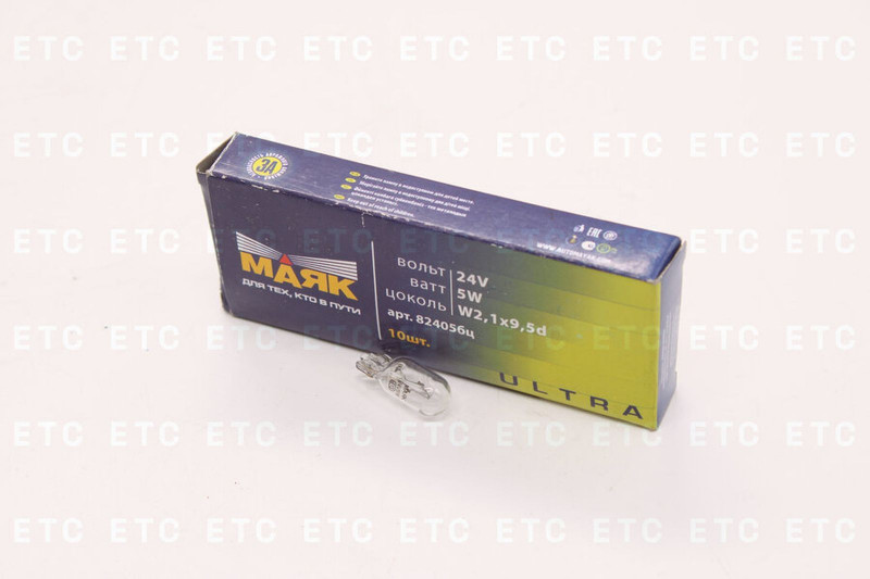 82405БЦ Лампа фонаря габаритного б/ц 5W/24V — 1