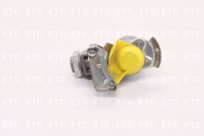 9522010010 Головка соединительная тормозной системы прицепа без клапана желтая М16х1,5