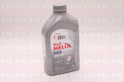 550051580 Масло моторное SHELL HX8 5W40 SN 1л